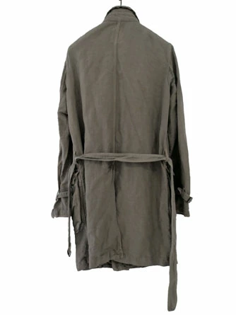 HALB(ハルプ)メンズ モッズコート グレーベージュ 綿麻 半額 セール ミリタリー