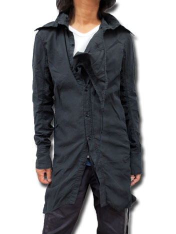 ヤスユキイシイ141301テンセル　ロングシャツ