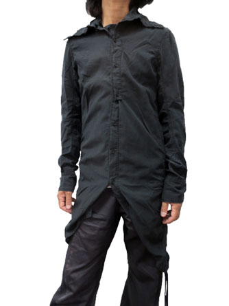 141301テンセル　ロングシャツ