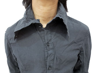 141301テンセル　ロングシャツ