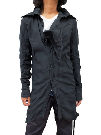 141301テンセル　ロングシャツ