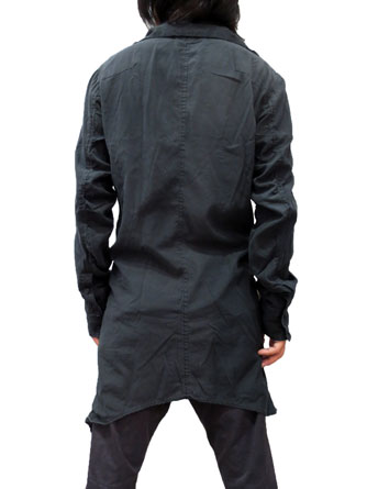 141301テンセル　ロングシャツ