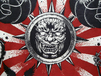 ヤスユキイシイ141902ホワイトタトゥーTシャツ