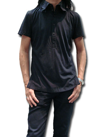 ヤスユキイシイ142905bロールカラー　ポロ