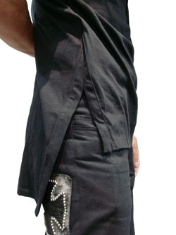 ヤスユキイシイ142905blackロールカラーポロ