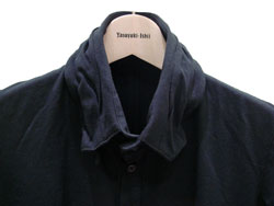 ヤスユキイシイ142905blackロールカラーポロ