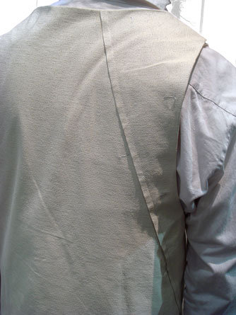 ヤスユキイシイ151902ホワイト顔料コーティングベスト