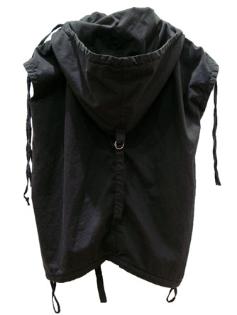 ヤスユキイシイ161514ドレープノースリーブパーカ