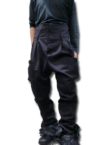 ヤスユキイシイ163202ハイウエスト　ウール　カーゴ