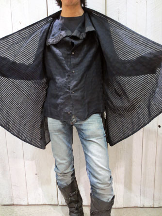 ヤスユキイシイ171504マント風シャツ