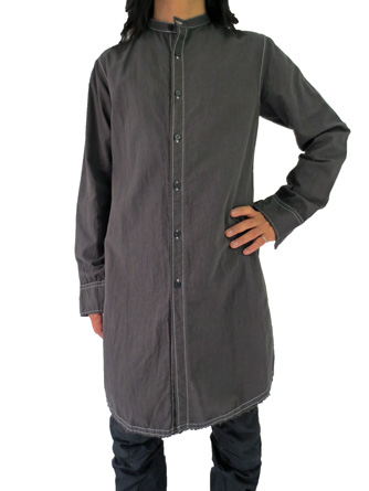 ヤスユキイシイ181303墨染めロングシャツ