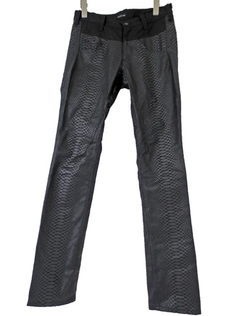ヤスユキイシイ182205スネークスリムパンツ