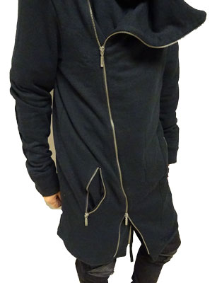 ヤスユキイシイ203901首元立体感 ボリューム大！ロングフードコート