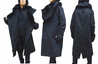 ヤスユキイシイ223503ビッグフード ベスト付き ビッグパーカー