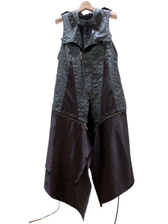 ヤスユキ　イシイ　オートルイグ 101501 和紙クロコ　ロングベスト