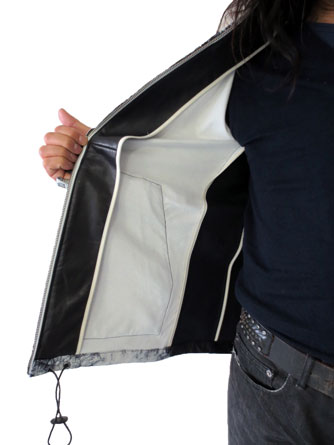 ヤスユキイシイ191804絞り染 レザーパーカー